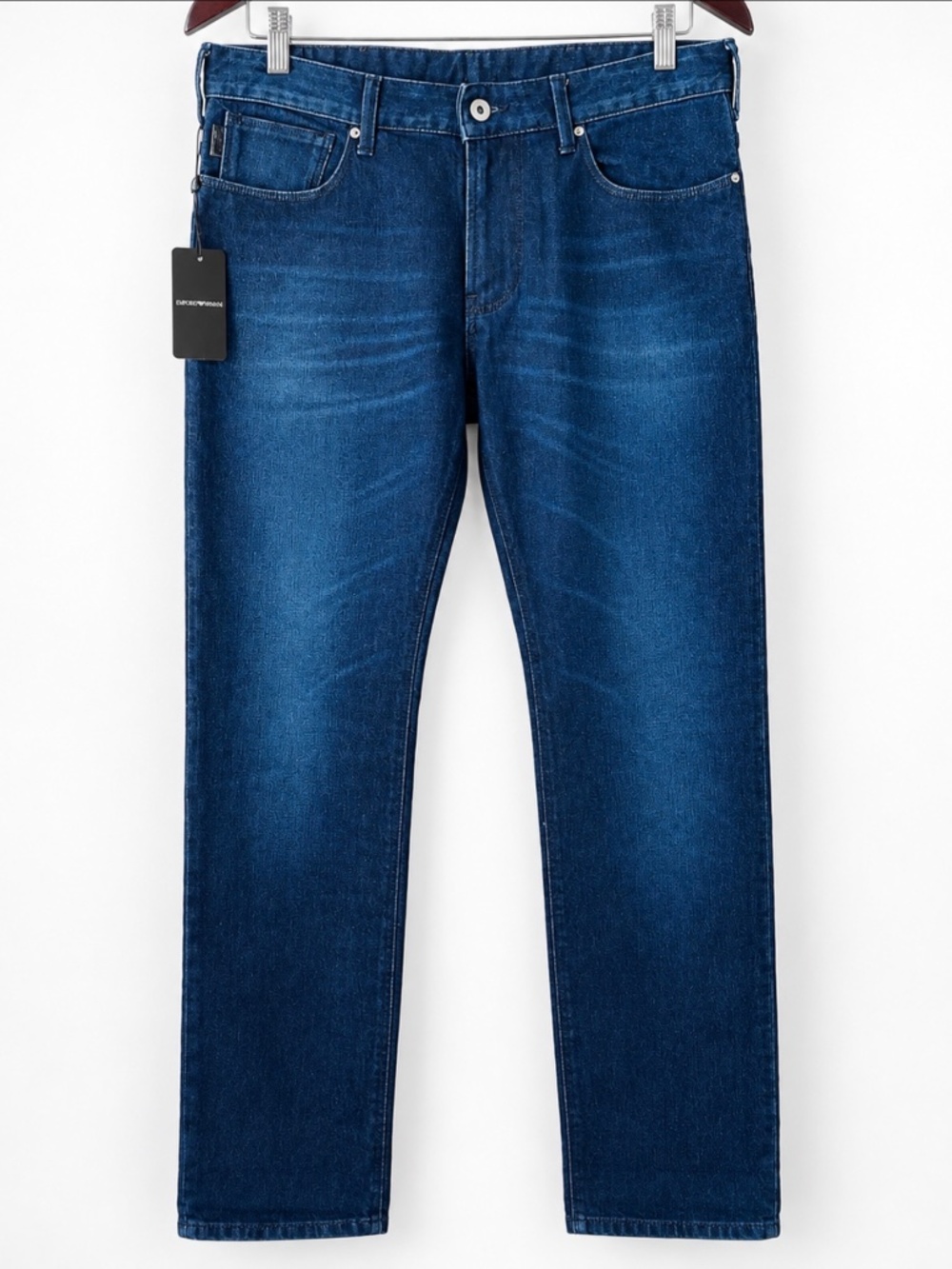 Emporio Armani J06 Mens Slim Fit Jeans Dark Blue NWT W31 L32 Italian Luxury